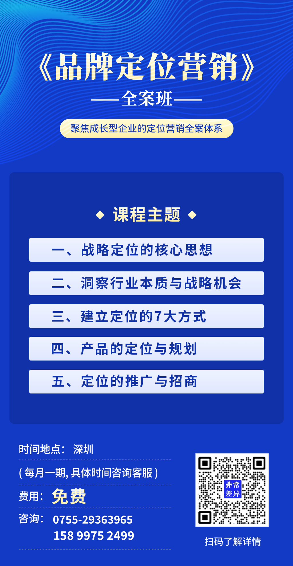 品牌定位营销总裁班
